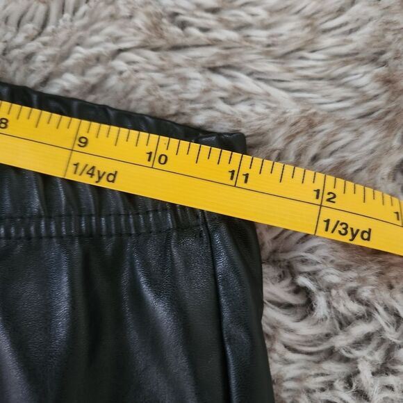 PrettyLittleThing Tall Black Faux Leather High Waisted‎ Legging Size 10 - Picture 6 of 9